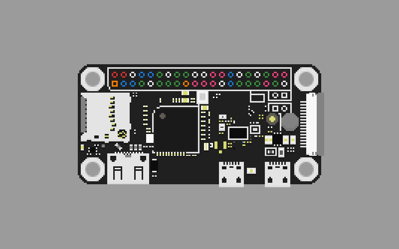 Raspberry Pi Zero board concept